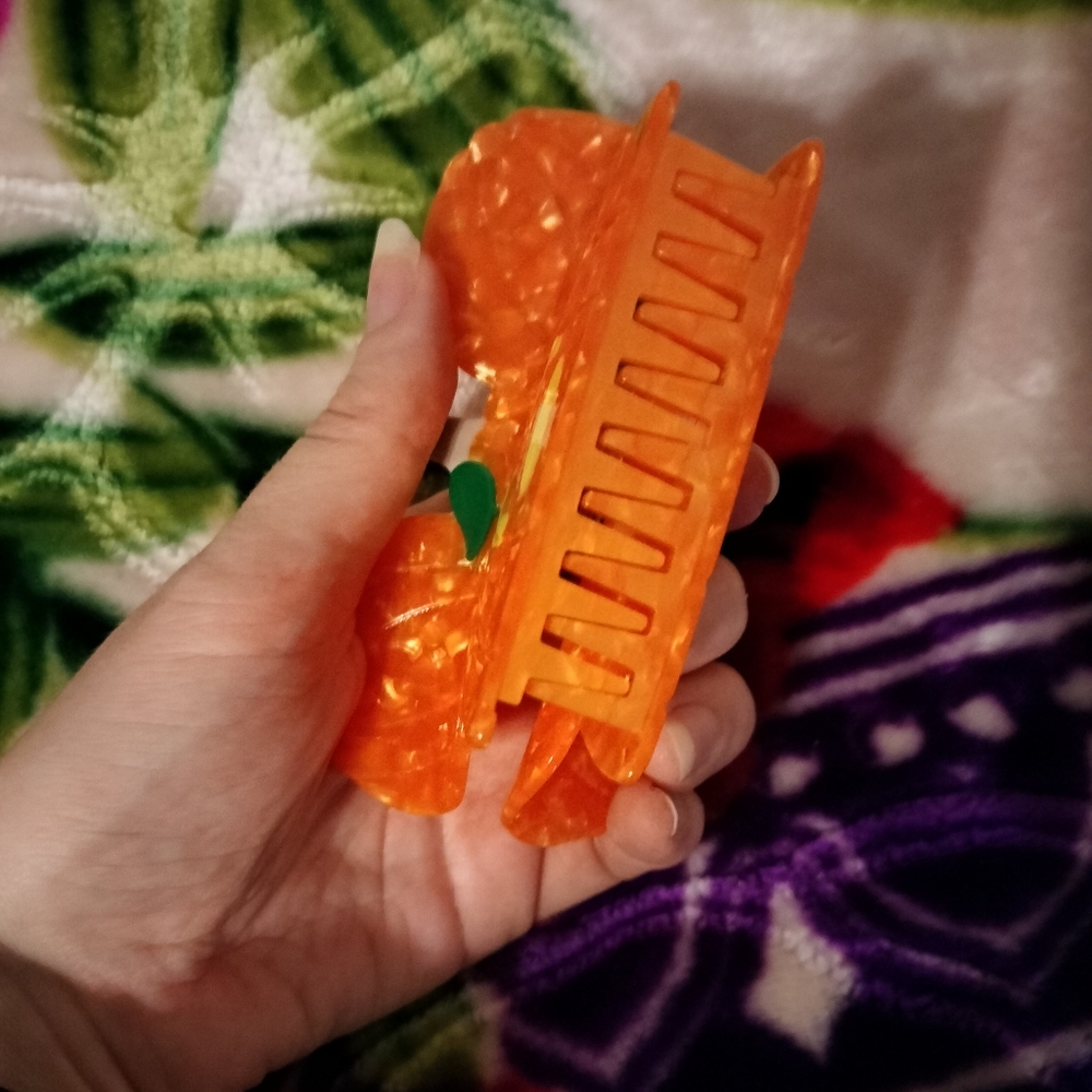 Pumpkin Mouse Claw clip - Picture 4 of 11